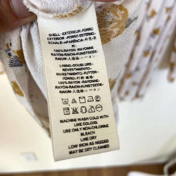 Free People Tegan Printed Floral Dress Size 2 - Picture 11 of 14